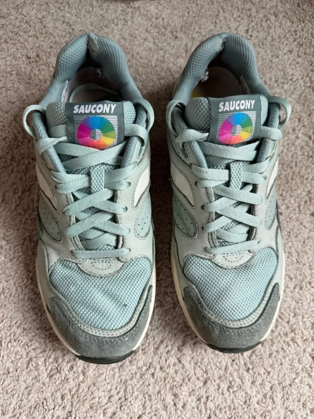 Saucony Grid Shadow 2 Unisex Mens 8.5 Womens 10 Green Sneakers S70806-3